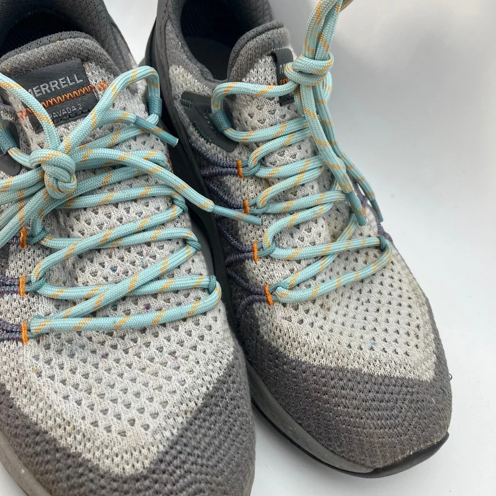 Merrell‎ Womens Trail Running Shoes J135580 Gray Lightweight Quantum Grip 6.5